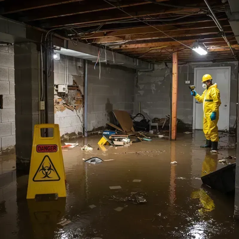 Flooded Basement Electrical Hazard in Hart County, GA Property